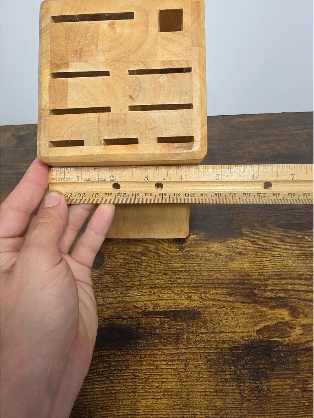 Vintage Chicago Cutlery Knife Block (No Knives Included)